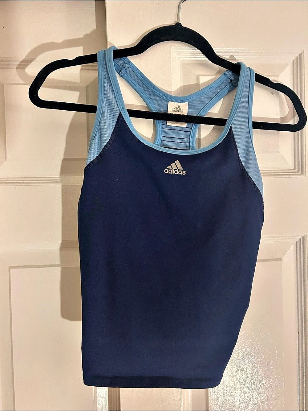 Adidas Women's Athletic Tank Top Blue Size Medium